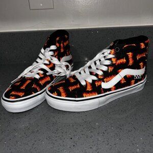 Vans Old Skool Sk8 Hi Thrasher Flame VN0A5FCCBML MENS Size 5.5 Skate Shoes NEW